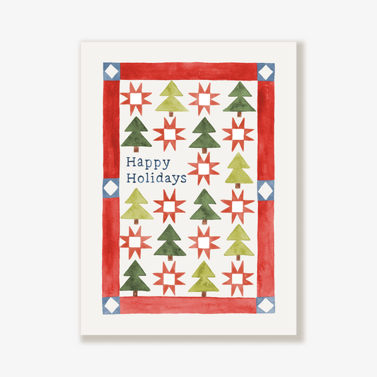 Quilt Happy Holidays Cards, Set of 10